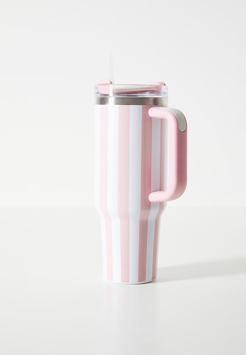 Pop Candy - Vertical striped tumbler - pink