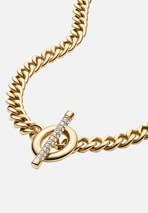 Fossil - Carlie T-Bar JF04956710 Chain - Gold