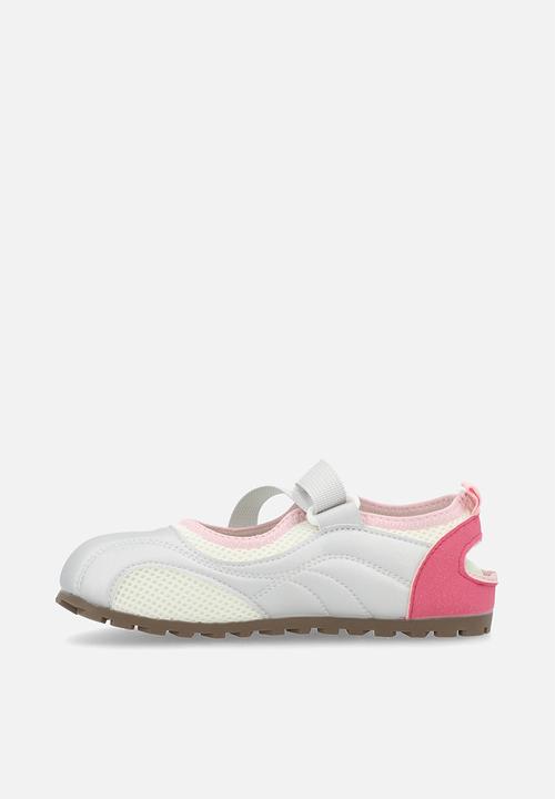 Pop Candy - Sporty Mary Janes with hook and loop closure - silver & pink