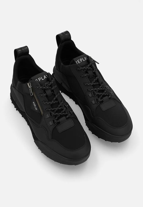 Replay - Field zip sa - black