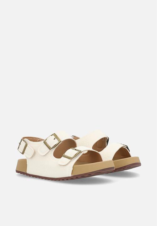 Pop Candy - Slide with ankle straps - beige