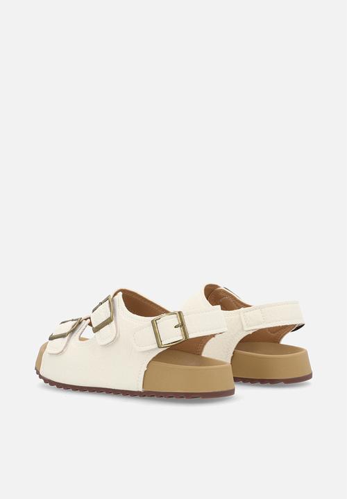 Pop Candy - Slide with ankle straps - beige