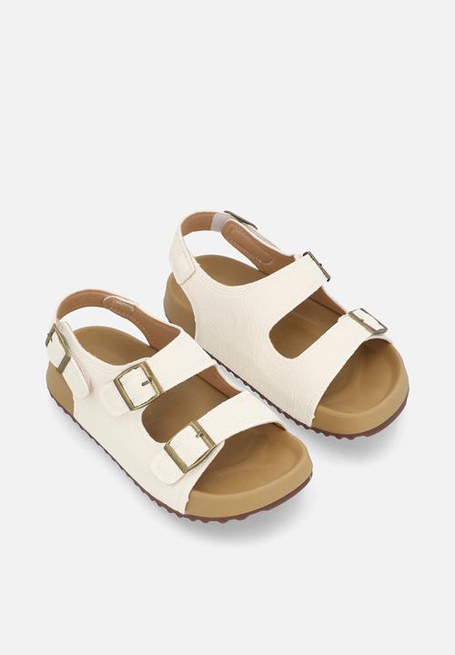 Pop Candy - Slide with ankle straps - beige