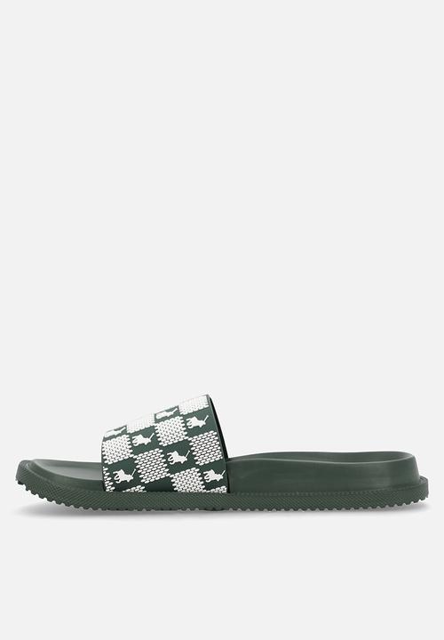 POLO - Monogram Moulded Slide - Green