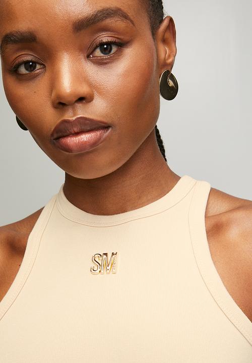 Steve Madden - Ladies alina high neck bodysuit - neutral