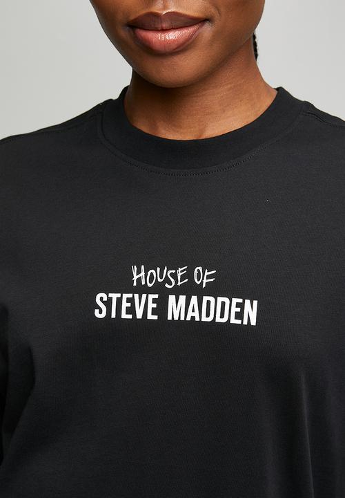 Steve Madden - Ladies jules oversized t-shirt - black