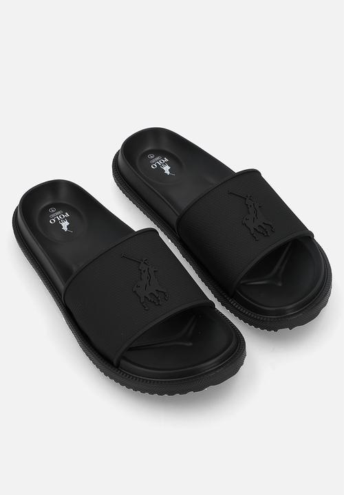 POLO - Pony moulded pool slide - black