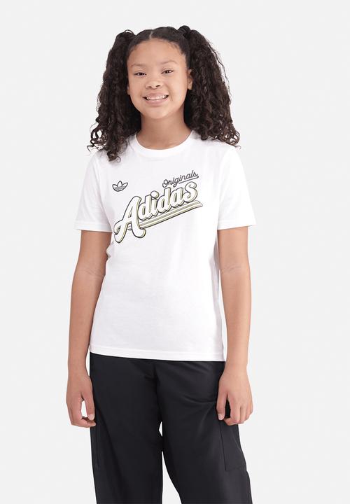 adidas Originals - 3 Stripes Tee Y - White