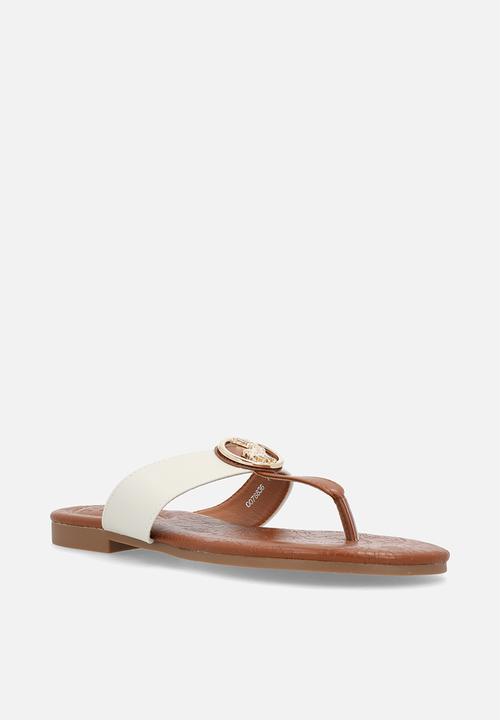 POLO - Big pony flip flop sandal - tan