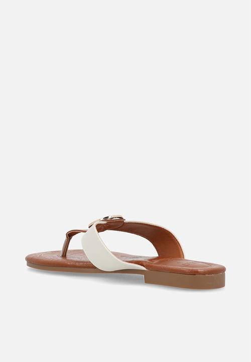 POLO - Big pony flip flop sandal - tan