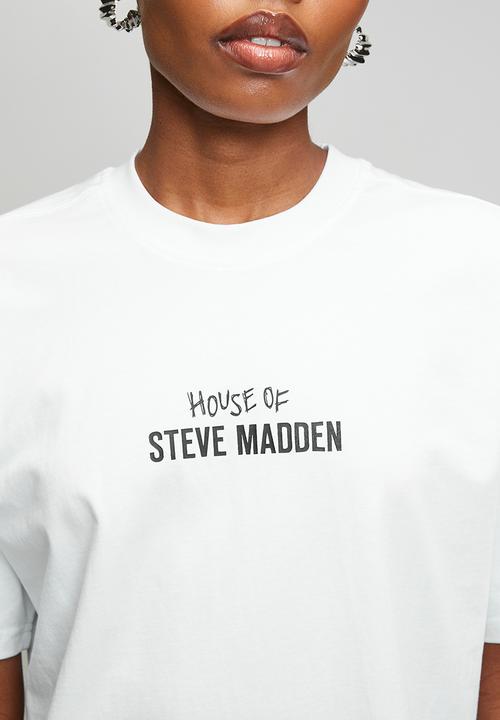 Steve Madden - Ladies jules oversized t-shirt - white