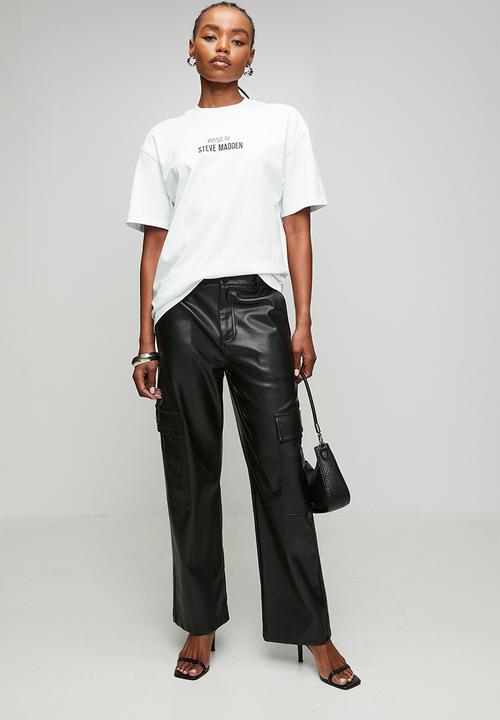 Steve Madden - Ladies jules oversized t-shirt - white