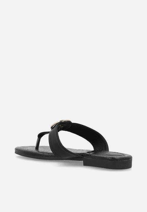 POLO - Big pony flip flop sandal - black