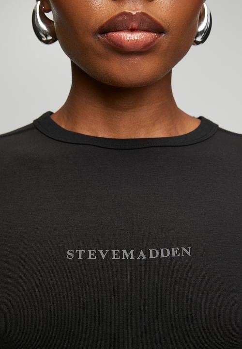 Steve Madden - Ladies kai short sleeve top - black