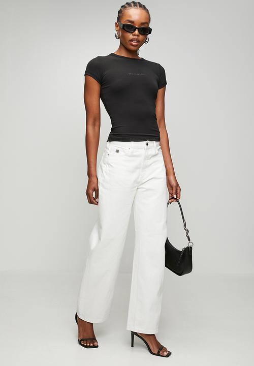 Steve Madden - Ladies kai short sleeve top - black