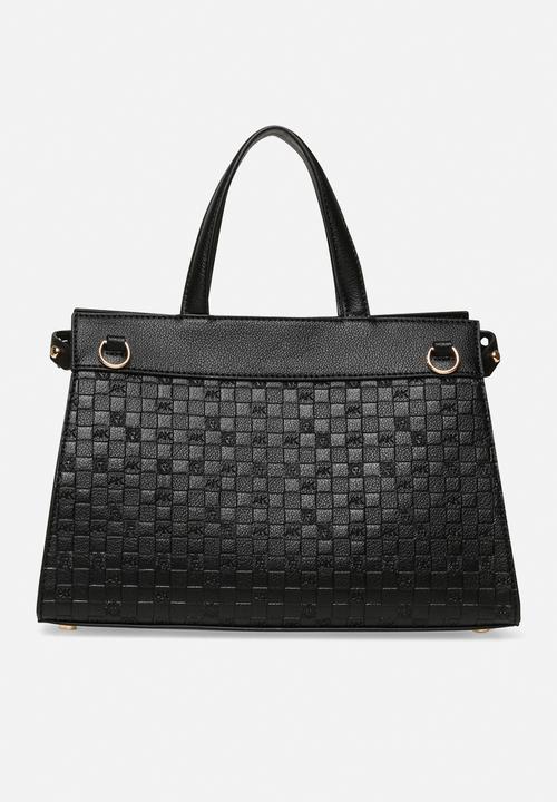 Anne Klein - Satchel w/ Detachable Strap - Black