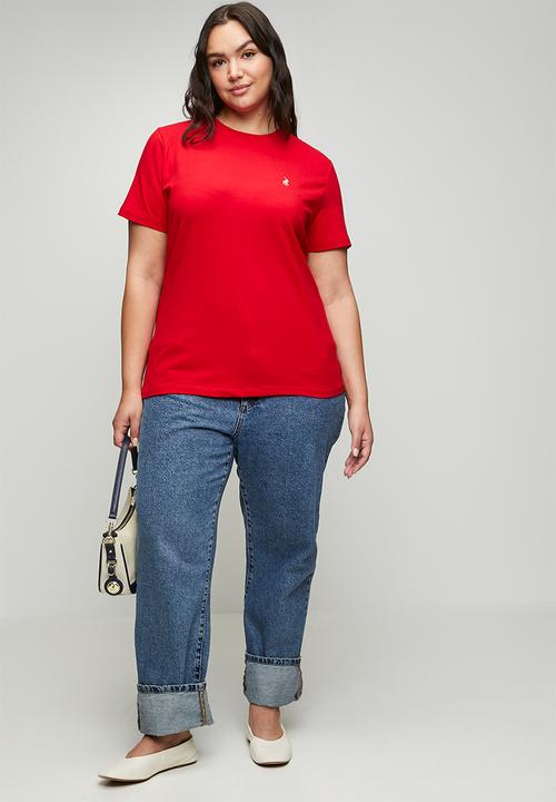 POLO - Wmn allie ss t-shirt - red