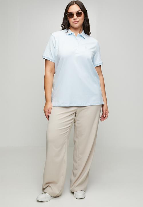 POLO - Wmn margot ss golfer - blue grey