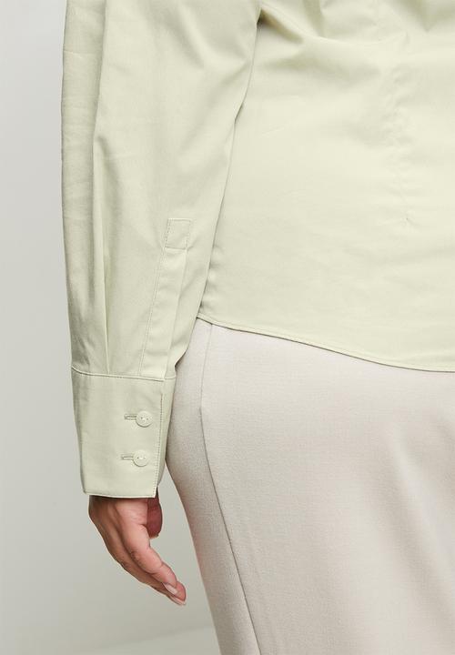 POLO - Wmn jamie ls shirt - cool sage