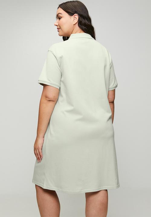 POLO - Wmn kathy ss golfer dress - cool sage