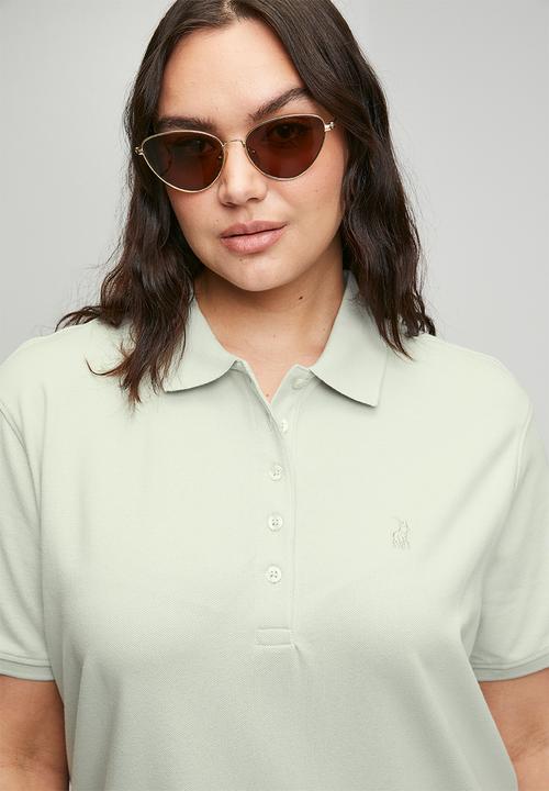 POLO - Wmn kathy ss golfer dress - cool sage