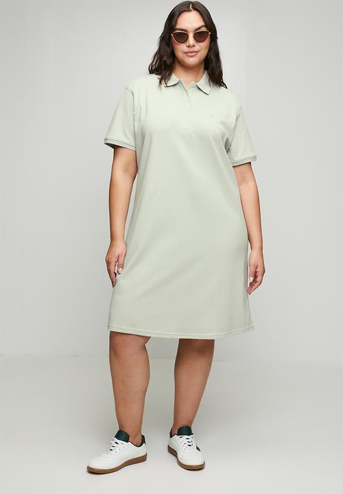 POLO - Wmn kathy ss golfer dress - cool sage