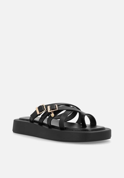 Viabeach - Coconut 16 multi strap thick sandal - black