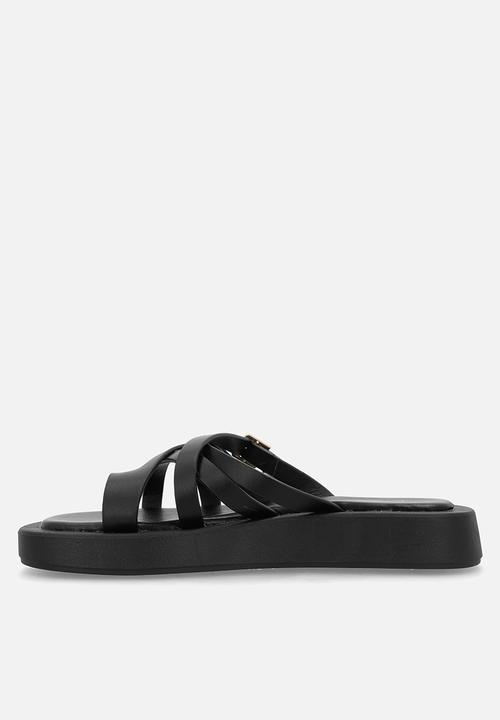 Viabeach - Coconut 16 multi strap thick sandal - black