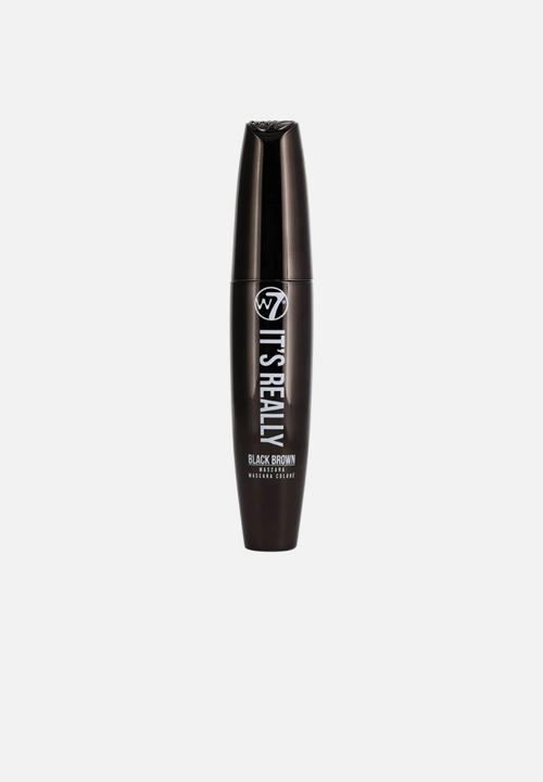 W7 Cosmetics - It's Really Black Brown Mascara 15ml
