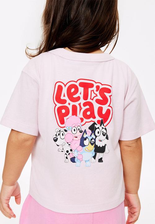 Cotton On - Baby Short Sleeve License Tee - Lcn Blu Ballet Pink/Lets Play