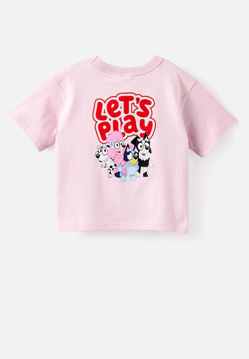 Cotton On - Baby Short Sleeve License Tee - Lcn Blu Ballet Pink/Lets Play