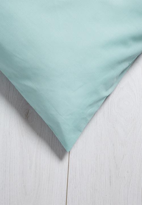 Sixth Floor - Polycotton pillowcase set - duck egg