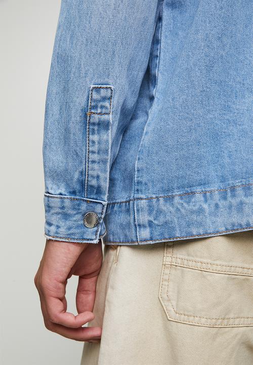 Steve Madden - Dylan Denim Shacket - Mid Wash