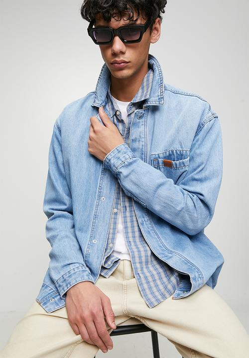 Steve Madden - Dylan Denim Shacket - Mid Wash