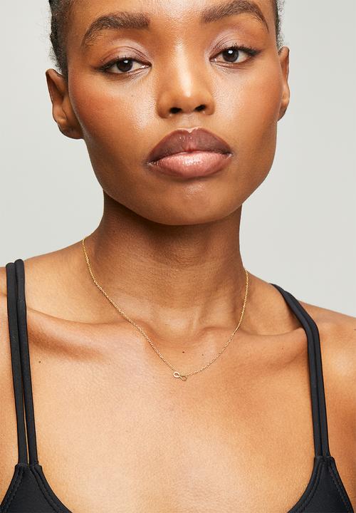 Zoe on Trend - Modern Infinity Necklace - Gold