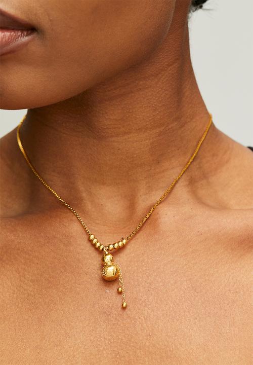 Zoe on Trend - Modern-Cool Necklace - Gold