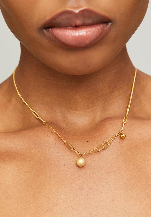 Zoe on Trend - Stylish Designer Necklace - Gold