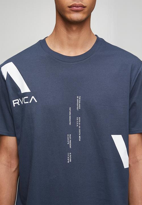 RVCA - VA Divided Graphic T-Shirt - Navy