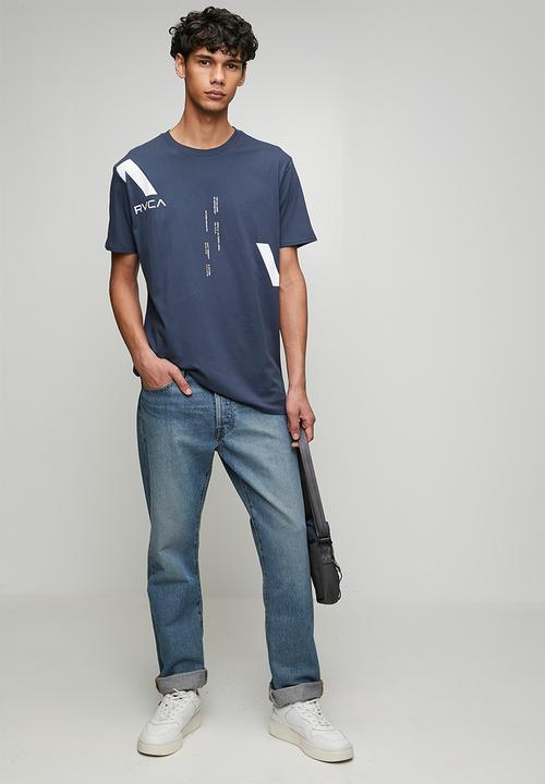 RVCA - VA Divided Graphic T-Shirt - Navy