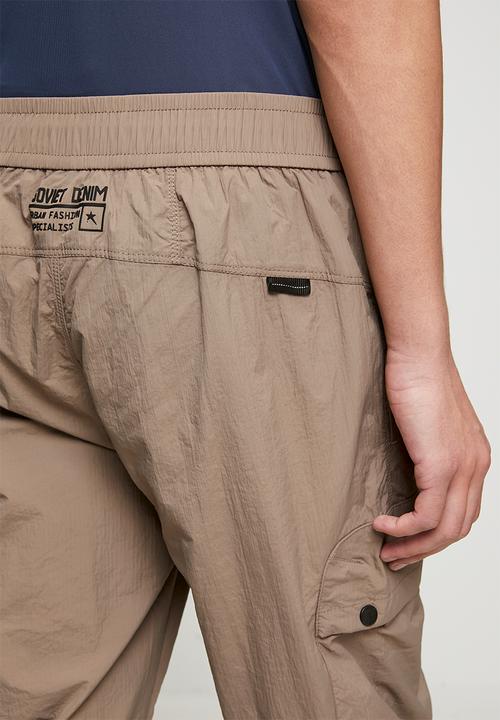 SOVIET - Nylon Cargo Pant-Taupe