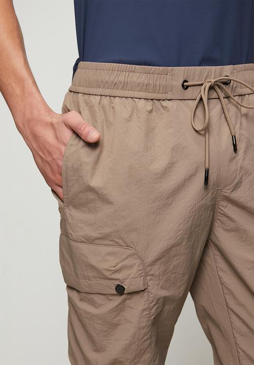 SOVIET - Nylon Cargo Pant-Taupe