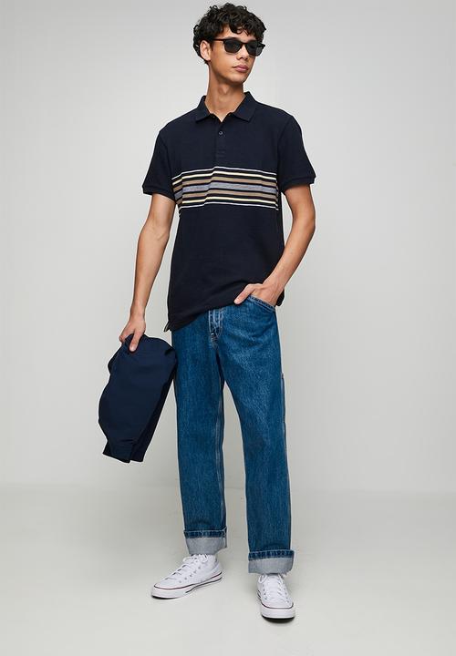Levi’s® - Ottoman indie stripe polo - navy