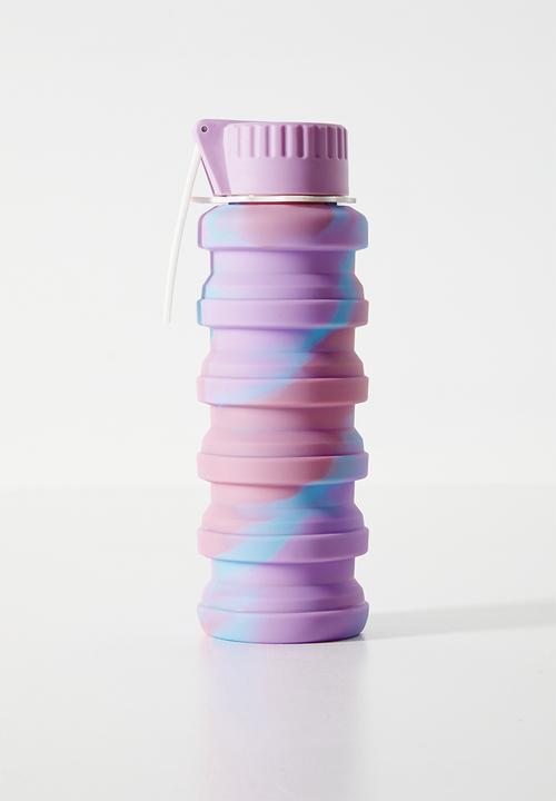 Pop Candy - Silicone foldable water bottle - purple/pink