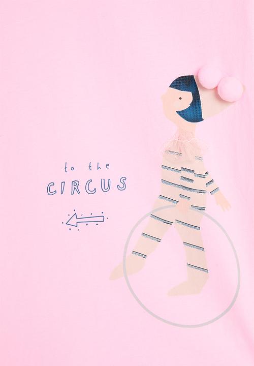 Pop Candy - Circus character tee - pink