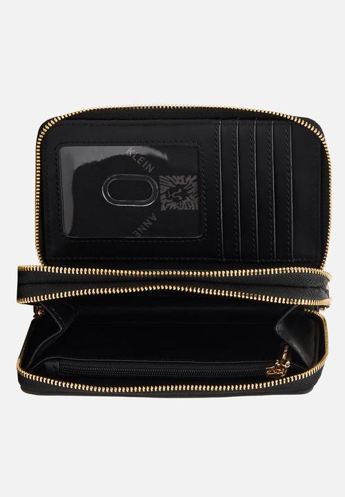 Anne Klein - Double Zip Around w/ Charms - Black