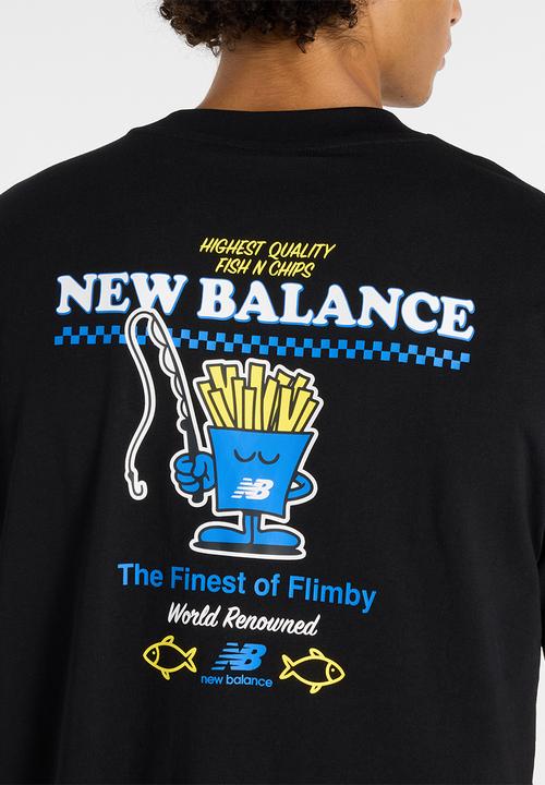 New Balance  - Fish and Chips T-Shirt - Black