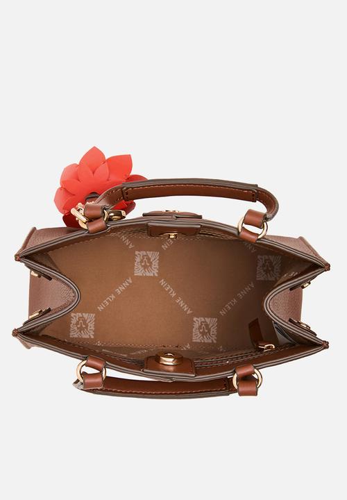 Anne Klein - Satchel w/ Detachable Strap - Hazelnut