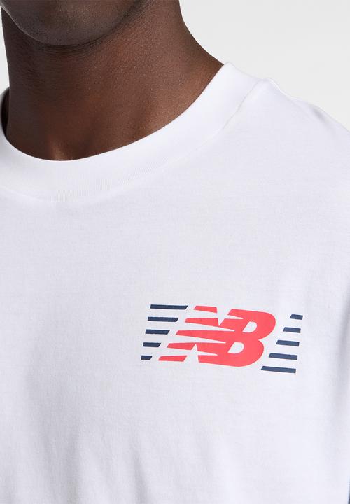 New Balance  - NB Lines T-Shirt - White