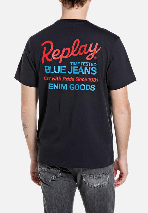 Replay - Heritage Graphic T-Shirt - Black