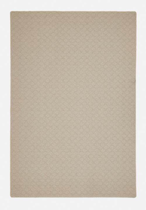 Sixth Floor - Amani Lattice Woven Wool Rug Flax